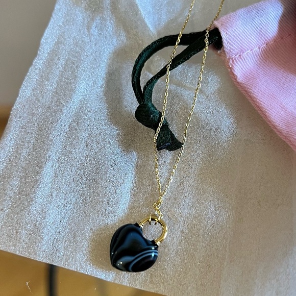 Kate Spade♠️Black Stone Earrings & Necklace Set - Picture 4 of 5